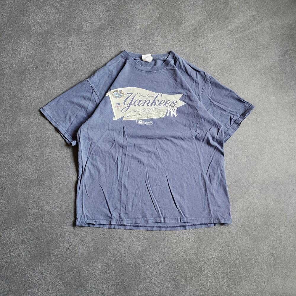 Vintage 2003 New York Yankees ALCS Champions Lee Blue Shirt XL